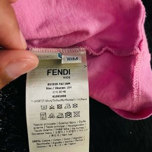 Fendi kids shirt / Pink & White T-Shirt